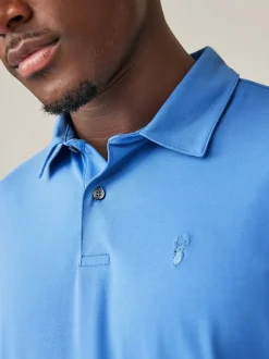 Next - Ajustement régulier - Polo en jersey Manches courtes 5 Pack Bleu Hot