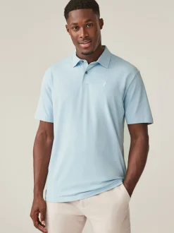 Next - Ajustement régulier - Polo en jersey Manches courtes 5 Pack Bleu Hot