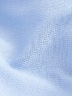 Next - Ajustement régulier - Chemise élégante texturée facile d’entretien à poignets simples Bleu Online