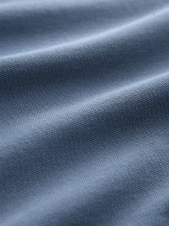 Next - Ajustement régulier - Polo à manches longues en piqué Bleu