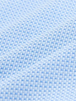 Next Bleu - Ajustement régulier - Chemise habillée texturée à manches longues avec bordure Online