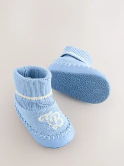 Baker by Ted Baker Bleu - chaussons en maille Bébé garçon