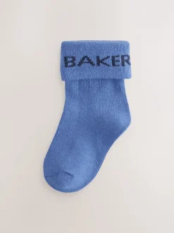 Baker by Ted Baker Bleu - Bébé Chaussettes 5 Lot Hot