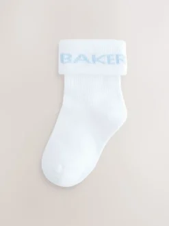 Baker by Ted Baker Bleu - Bébé Chaussettes 5 Lot Hot