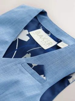 Baker by Ted Baker Bleu - Ensemble chemise, gilet et short Clearance