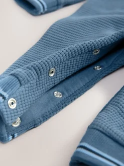 Baker by Ted Baker Bleu - Barboteuse texturée à manches longues New