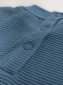 Baker by Ted Baker Bleu - Barboteuse texturée à manches longues New