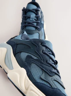 Next Bleu - Baskets à lacets Outlet