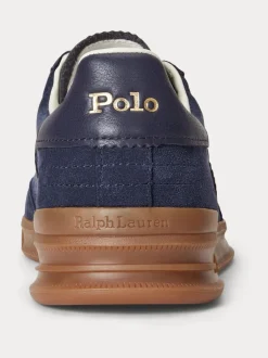 Polo Ralph Lauren Bleu - Baskets Hertitage Aera en daim mélangé Clearance