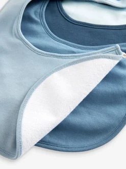 Next Bleu - Bébé 100% coton BIBS 5 Lot New