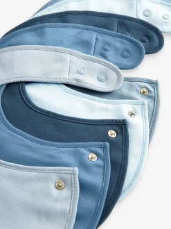 Next Bleu - Bébé 100% coton BIBS 5 Lot New