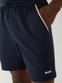 BOSS Bleu - Unique Logo Shorts Hot