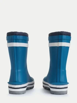 Start Rite Bleu - Bottes en caoutchouc Start-Rite Big Little Puddle nouées Online