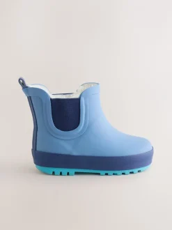 Next - Bottines en caoutchouc avec doublure chaude Bleu