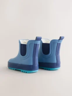 Next - Bottines en caoutchouc avec doublure chaude Bleu