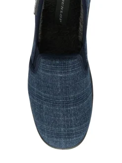 Dunlop Bleu - Chaussons Homme à double gousset