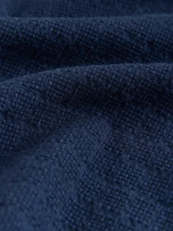 Next Bleu - Chemise Coupe classique texturée à manches longues gaufrée