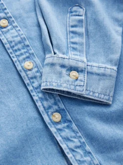 Next Bleu - Chemise en jean à manches longues (3-16 ans) Clearance