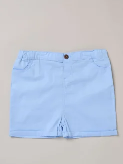 Little Gent Bleu - Chemise 100% coton avec gilet simulé et ensemble nœud papillon New