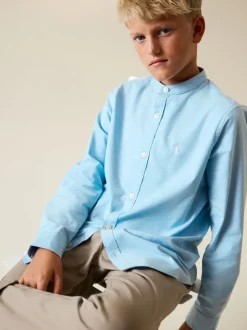 Next Bleu - Chemise Oxford à manches longues et Col mao (3-16ans) Online