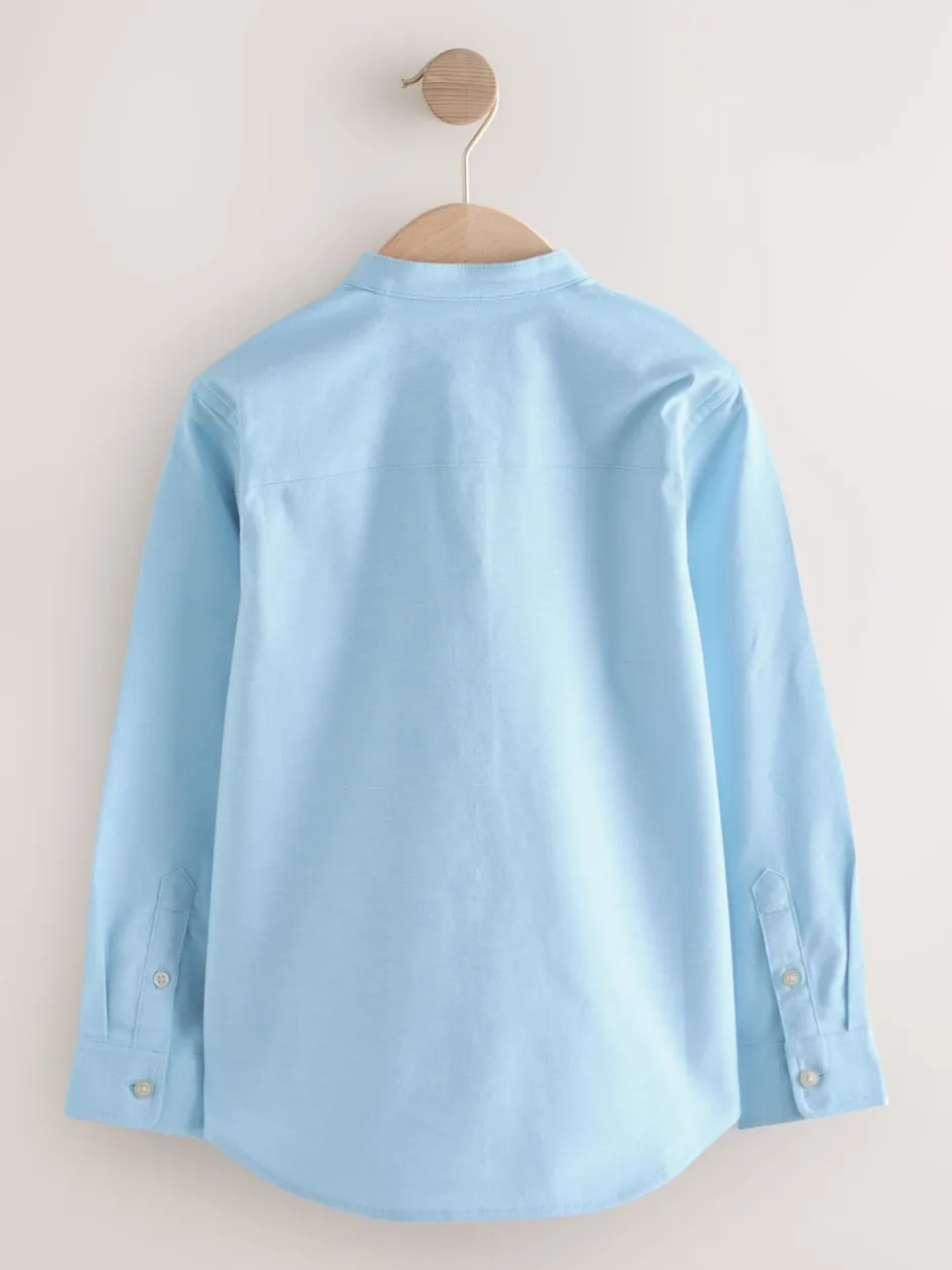 Next Bleu - Chemise Oxford à manches longues et Col mao (3-16ans) Online