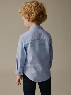 Next Bleu - Chemise Oxford à Manches longues et Col mao (3mois-7ans) Best