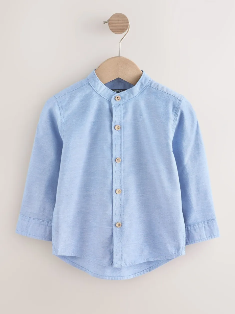 Next Bleu - Chemise Oxford à Manches longues et Col mao (3mois-7ans) Best