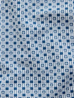 Next Bleu - Chemise Oxford Extensible imprimée à manches courtes