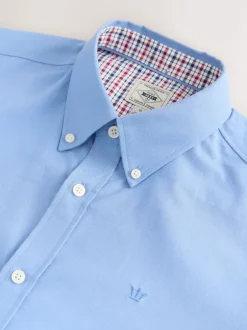 Next - Chemise Oxford stretch à manches longues Bleu Online