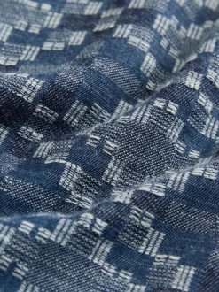 Next Bleu - Chemise texturée à manches courtes style Navajo Discount