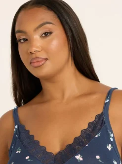 Yours Curve Bleu - Chemise Soft Touch Midaxi Clearance