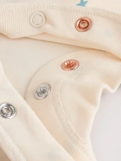 Next Bleu - Combinaison de nuit bébé, Body, Bonnet et Bavoirs bébé Ensemble 4 Pièces (0-12mois) Sale