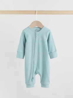 Next Bleu - Combinaisons de nuit à fermeture éclair pour bébés 5 Pack (0mths-3yrs) Best