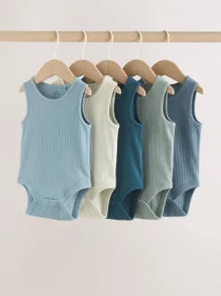 Next Bleu - Combinaisons pour bébés avec gilet 5 Pack Outlet