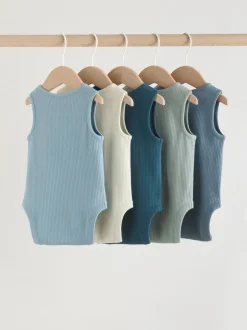 Next Bleu - Combinaisons pour bébés avec gilet 5 Pack Outlet
