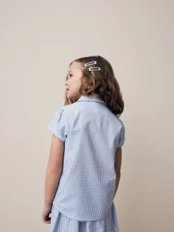 Next Bleu - Cotton Rich School Vichy Chemisiers (3-14yrs) Online