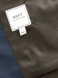 Next Bleu - Coupe ajustée Gilet en flanelle texturée Discount