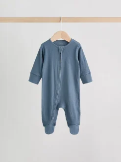 Next Bleu - Dors-bien bébé à fermeture éclair bidirectionnelle (0-2ans) Hot