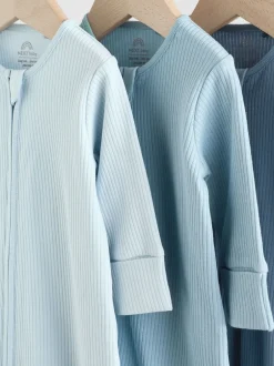 Next Bleu - Dors-bien bébé sans pieds à fermeture éclair bidirectionnelle, lot de 3 (0-3ans) Discount