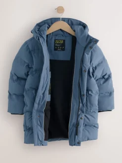 Next Bleu - Doudoune imperméable à Gamme longue doublée de polaire (3-17ans) Clearance