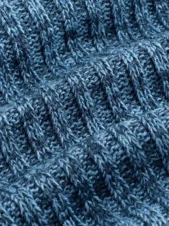 Next Bleu - Ensemble Bonnets et snood à pompon 2 Pieces (1-16ans) Clearance