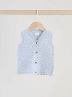 Next Bleu - Ensemble haut et Leggings en maille BÉBÉ 2 Pieces (0mois-2ans)