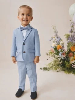 Next Bleu - Ensemble pantalon blazer et nœud papillon (3mois à9ans) Hot