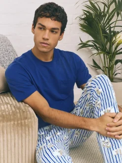 Next Bleu - Ensemble pyjama à manches courtes en jersey Hamish the Highland Cow Clearance