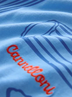 Next Bleu - Ensemble pyjama graphique en jersey à manches courtes Online