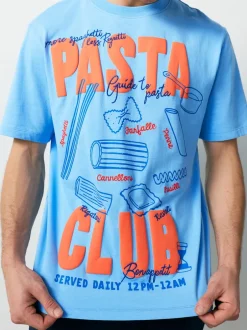 Next Bleu - Ensemble pyjama graphique en jersey à manches courtes Online