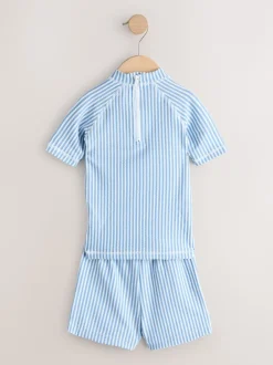 Next Bleu - Ensemble rash texturé et Shorts de bain (3mois-7ans) Best