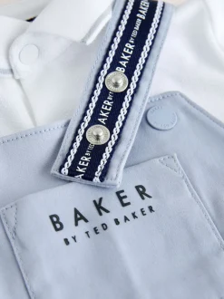 Baker by Ted Baker Bleu - Ensemble salopette et polo Hot