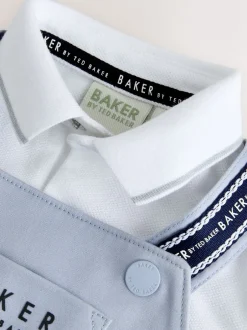 Baker by Ted Baker Bleu - Ensemble salopette et polo Hot