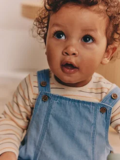 Next Bleu - Ensemble salopette et body en jean bébé (0 mois-2 ans) Outlet
